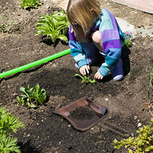 DOITOOL Polvere Pan in Acciaio Inox Palmare Spazio di Risparmio delle Famiglie Paletta Strumento di Pulizia per La Cucina di Casa da Giardino Garage Luce di Alimentazione Marrone