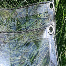 Telone Telo Copertura Impermeabile Trasparente,0,5mm Materiale PVC Pieghevole Antipioggia Plastica Telone,per Balcone,Camper,Gazebo e Giardino,Anti Strappo,Personalizzabile (2.4x5m/7.9x16.4ft)
