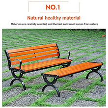 Panchine da giardino Park Terrace, Panchine da balcone per esterni in ghisa e legno massello, Panchine per il tempo libero in materiale composito per cortili e portici, Panchine decorative da 2-3