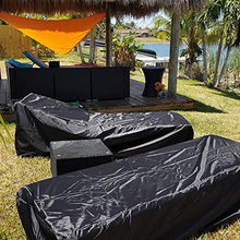 tropicalboy Copertura per Sedia a Sdraio Protezione per Tutte Le Stagioni Oxford Quality Impermeabile e Resistente ai Raggi UV (1, Nero)