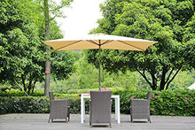Angel Living 2x3M Ombrellone inclinabile in Alluminio e Poliestere Resistente alla ruggine (Beige)