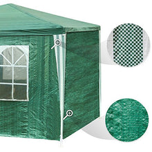 TecTake Gazebo Padiglione da giardino per eventi il campeggio festa della birra con parti lateralin 3 x 3 m - disponibile in diversi colori - (Verde)