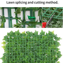 Artificial pannello Hedge Falso schermo Fence parete pianta Ivy Sfondo Faux Erba decorativo per il giardino del cortile piccolo rampicante verde Per la casa