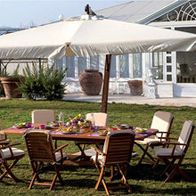 PiuShopping OMBRELLONE da Giardino Esterno PALO DECENTRATO Laterale, in Legno Pregiato 3X3