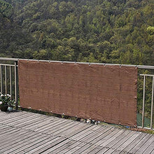 Rete ombreggiante Panno per Schermo Crittografato per Parabrezza della Piattaforma del Balcone, Grado Commerciale Tarp in Rete con Occhielli, 80% Sunblock, Marrone (Size : 1.8×4m)