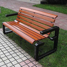 Panchina da Giardino Panchina da Esterno,Struttura In Ghisa E Sedili In Legno Massello Anticorrosivo Panchine da Terrazza,Con Schienale E Bracciolo Balcone Per Il Tempo Libero Panchina del Parco