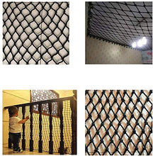 Protective net decoration / Child Protection Net rimorchio del camion Decorative netto mano-tessuto mesh coperta Ringhiera Scale Balcone Safety Net Nero corda spessore di 6mm / della spaziatura della