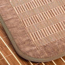 BJL-mat - Materassino estivo in bambù, double-face, pieghevole, per casa, camera da letto, studenti, dormitorio, multifunzione, fresco e confortevole, 4 oyo (dimensioni: 1,5 × 2 m)