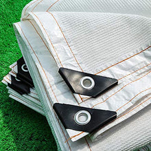 SDFGO 90% Ombreggiante La Rete Resistente ai Raggi UV, antistrappo, Antivento Rete ombreggiante Tessuto Ombra -Bianca(Size:2 * 3.5m)