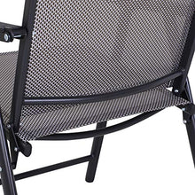 Outsunny Set 4 Sedie Pieghevoli da Esterni | Acciaio e Textilene | per Giardino Veranda Terrazzo | Grigio | 58x64x94cm