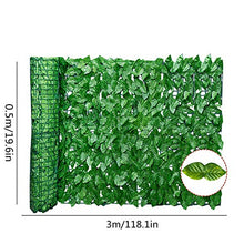 LOVCCIE Foglia Artificiale Pannelli, Rotolo di Siepe Artificiale Protezione Anti-ultravioletto Sbiadimento Privacy Recinzione Giardino Recinzione Balcone Abbellimento Schermo A Parete Antivento