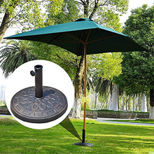 Arco Iris Base per Ombrellone, per Aste da 38-50 mm, Resistente Alle Intemperie, Giardino & Balcone, Ø 49,5 cm, Nero