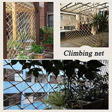 WEIFAN Rete da Arrampicata per Bambini - Protezione di Sicurezza Corda Tessuta per Arrampicata con Bastone di Legno Doppia Amaca per Esterni Altalena Rete da Giardino