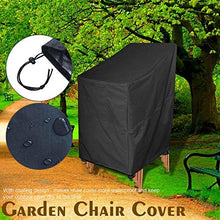 UNKB Telo Impilabile Copertura per Sedia da Giardino, Impermeabile 210D Oxford, Copertura per Mobili da Esterni, Traspirante Anti-UV Antivento Patio della Sedia Reclinabile65*75 * 85 * 120
