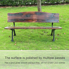 Panca da giardino in legno panca da giardino, sedili per parco divertimenti retrò in legno massello, protezione solare e mobili da giardino anticorrosione, per cortile / terrazza / balconi