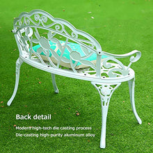 Panchine da Giardino Panca per Tempo Libero da Esterno, Panca da Terrazza in Ghisa Resistente Alle Intemperie, Panca da Cortile Con Schienale e Braccioli Panchine da Giardino Decorative Sotto Portic
