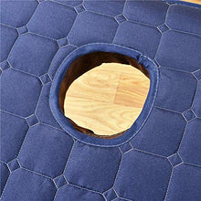 zyl Coprimaterasso Pieghevole Beauty coprimaterasso Futon Traspirante Materasso Futon Tatami Spa Massaggio Tappetino con Foro Design a Testa Rotonda Beige 185 * 70 cm