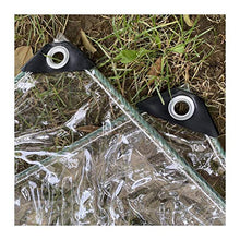 YJFENG Copertura in Tela Cerata Trasparente Impermeabile, All'aperto Robusto Pannello per Tende, con Angoli Rinforzati, A Prova di Vento A Prova di Polvere Antipioggia per Giardino