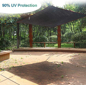 WXQIANG Ombra di copertura Sun Sail for esterna del giardino Patio Yard partito, tendalino parasole a baldacchino con il 90% UV Block, rettangolo nero con occhielli Protezione solare, isolamento termi