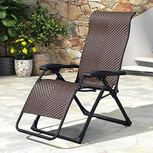 AAGYJ Sedia a Sdraio da Giardino Sedie da Giardino Pieghevole reclinabile Sedia a gravità Zero Rattan Sedie da Giardino in Vimini Sedie a Sdraio reclinabili Sedie a Sdraio