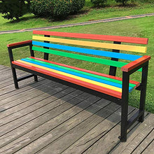Sedia da giardino Park Seat Panca da giardino in metallo per esterno, Sedia con struttura in ferro Panchina decor portico / cortile / prato Mobili da giardino per esterni per 2-3 persone