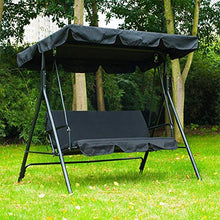 Herbests Copertura per Dondolo da Giardino, Baldacchino di Ricambio per Dondolo + Coprisedile Resistente Impermeabile Anti-UV Anti-Polvere Copertura Esterno per Giardino, Patio