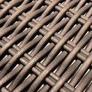 Keter California Set 2 Poltrone in Rattan, Set di 2 Divanetti con Cuscino Incluso Color Cappuccino