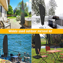 Copriombrellone Copertura 265cm,Copertura Ombrello da Esterno Oxford,Parasol Cover per Giardino,Fodera Protettiva per Ombrellone,Telo Copri ombrellone Impermeabile,Copertura per Ombrellone Anti-UV