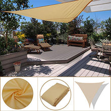 YHNJI - Tenda a vela triangolare con corda, 2 x 2 x 2 m per patio, giardino, esterno, cortile