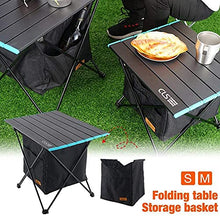 Tavolo da campeggio pieghevole in alluminio tavolo da campeggio barbecue con borsa da appendere picnic tabl per picnic spiaggia pesca barbecue (55,2 x 40,8 x 46 cm)