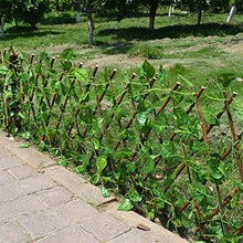 SHUAISHUAI Telescopico Artificiale Giardino Fence Telescopico Edera Artificiale Ivy Privacy Recinzione In Legno Rattan Arrampicata Telaio Giardinaggio Piante Decorazione della casa Facile da installar