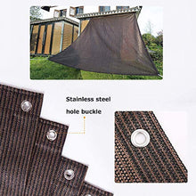 Vele parasole LQ dello Schermo for Balcone Patio Outdoor Sun Shades - Permeabile Durevole Cacao Rettangolare - for Yard Garden Outdoor Struttura e attività - Canopy Tenda (Size : W 90 x L 360-cm)