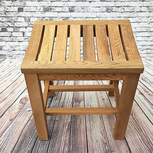 Sgabello da doccia Bagno sgabello portatile Bagno sgabello di legno Panca Sgabello legno di gomma Dressing Sgabello Piazza pranzo sgabello da bagno Sgabello con impermeabile Slat Tipo Seduto Surface s