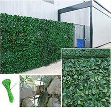 YUXO Artificiale Siepe Finta Foglia Edera Siepe Artificiale Foglie Schermo per la Privacy Scorri Cortile Piante Decorative Pannelli a Parete Schermo antifurto da Giardino Antivento Privacy