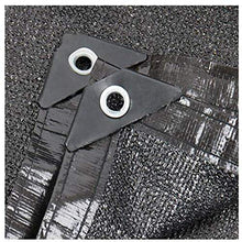 AOHMG Telone Ombreggiante, 85% Frangisole Frangivista Bordo Nastrate con Occhielli Rete Ombreggiante/Ombra, per Kennel Barn Piscina,Black_4x6m/12x18ft