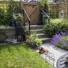 Biggystar Recinzione del Giardino più Nuovo di Stile retrò Paesaggio Ruggine Proof Plastic Decoration Garden Border Border Design con antigelo Fences Protective Fences Barriera Bordatura per Superior