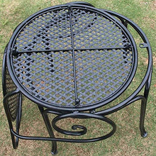 Prodotti Tavolo e Sedia da Giardino per terrazza per Esterni Set 3 Pezzi, Tavolo e Sedia per Il Tempo Libero in Ferro antiruggine Art, Tavolo Rotondo e Sedia con Schienale, per Villa/Balcone/Prato