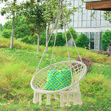 SoBuy Amaca da Giardino o casa Poltrona sospesa per 1 Persona in Cotone capacità 150 kg OGS42-MI