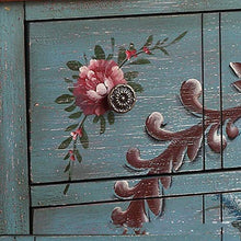 Armadietto per cassetti Armadietto per cassetti Armadietto per Soggiorno Armadietti retrò Cassettiera in Legno massello Cassettiera (Colore: Blu Dimensioni: 91,5x35,5x87,5 cm)
