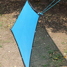WXQIANG - Tenda parasole in poliestere, con foro in metallo, isolamento termico, anti-UV, protezione solare, isolamento termico, colore: blu, dimensioni: 2 x 5 m