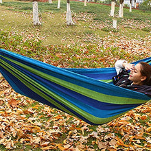Yardwe Amaca Altalena Amaca Amaca all'aperto Multifunzionale per Campeggio Viaggi 280x80cm (Blu)