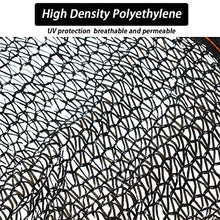 AISENPARTS Parasole per Protezione Solare al 50% Rete Resistente ai Raggi UV Parasole per Esterno Nero con Occhielli Adatto per Patio Portico Protezione per Piscina Piante Fiori