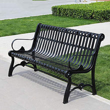 household products Panchina da Giardino Panchina da Giardino, Panchina in Ghisa per Il Tempo Libero in Metallo, Panchina da Giardino con Schienale E Bracciolo