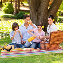 STKASE® Coperta da Picnic Impermeabile, Coperta da Spiaggia Anti Sabbia, Portatile Pieghevole Tappeto con Manico per PIC-nic, Spiaggia, Escursionismo, Campeggio, Parcheggio, Viaggi,145 * 180CM