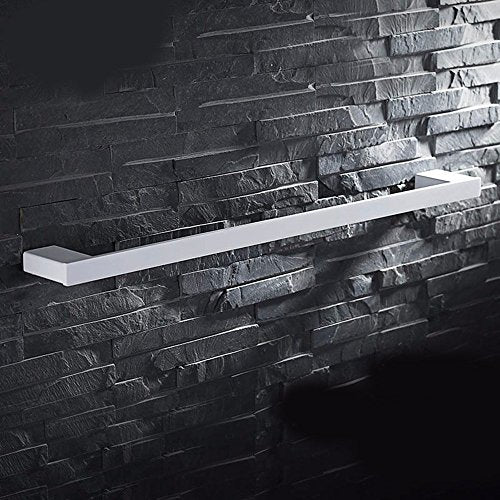 MBYW Portasciugamani Moderno e Minimalista Alto carico Portasciugamani Elegante da Bagno Mensola portaoggetti Porta salvietta, Acciaio Inossidabile, Spesso, Bianco