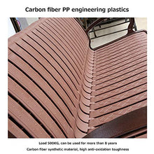Panchina da Giardino Parco Panca per Tempo Libero Esterno, Panchina Patio Intemperie con Telaio Ghisa e Plastica PVC, Panca Decorativa per Prato con Schienale Braccioli per Veranda, Panca 2-3 Posti