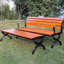 GaoF Panchine da Giardino all'aperto Panchina da Giardino per Il Tempo Libero, panchine da Cortile in Metallo Resistenti alle intemperie e alla ruggine, Comoda panchina 2-4 posti, panchine Decorative