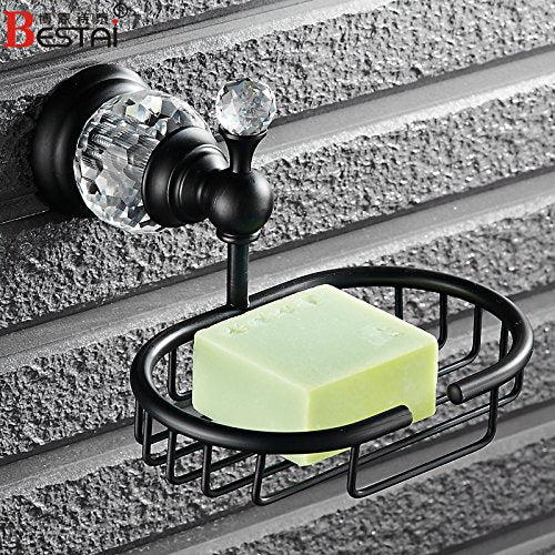 MBYW Portasciugamani Moderno Minimalista Portasciugamani Elegante per Il Bagno di Moda Portasciugamani Pieghevole in Rame Anticato Porta Asciugamani Nero in Bronzo Set da Bagno Europeo, Porta Sapone