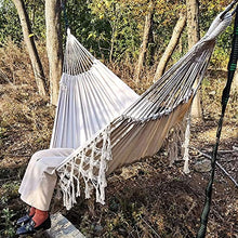 Amaca Grande Amaca Per 2 Persone Stile Boho Brasiliano Macramè Con Frange Deluxe Doppia Amaca Sedia Altalena A Rete Altalena Da Appendere Per Interni