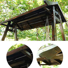 DGHJK Sedia a Dondolo da Esterno per Esterni Mobili da Cortile in Legno Amache da stupore Pigro Panca a Dondolo Set Perfetto per Patio, Giardino, Portico e Bordo Piscina